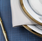 Home dinnerware set (plates, placemats, cutlery) for daily dining and table decoration