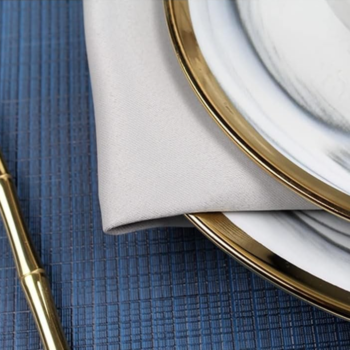 Home dinnerware set (plates, placemats, cutlery) for daily dining and table decoration