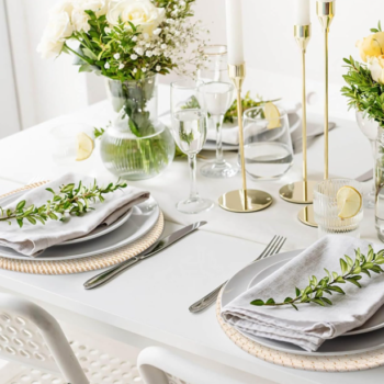 Round woven rattan placemats (4-piece set)—13-inch heat-resistant table protectors for daily use